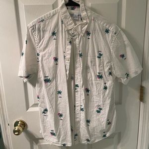 Palm tree button down